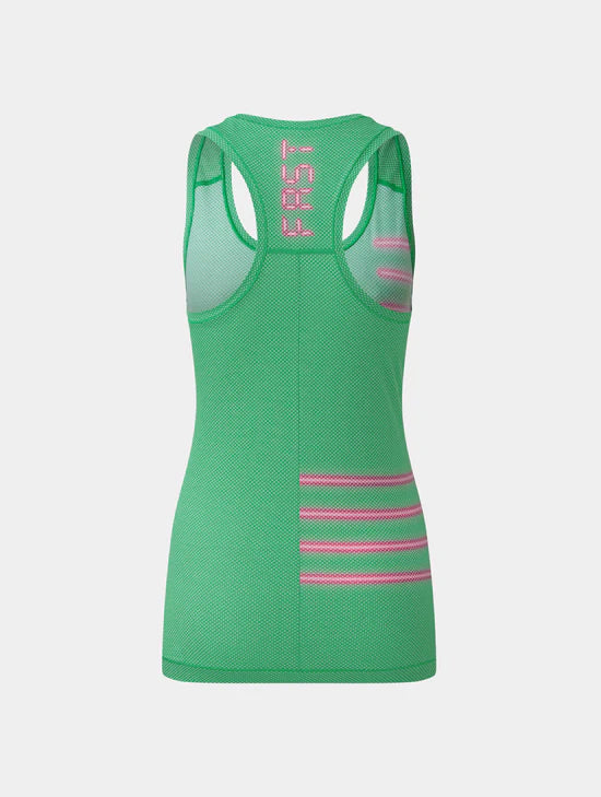 Brooks Run Happy Bright Primaloft Running Vest Womens Size XL Volt / Green