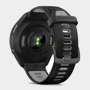 Garmin - Forerunner 265S  Black Bezel and Case with Black/Powder Gray Silicone Band